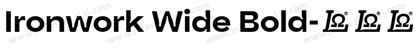 Ironwork Wide Bold字体转换